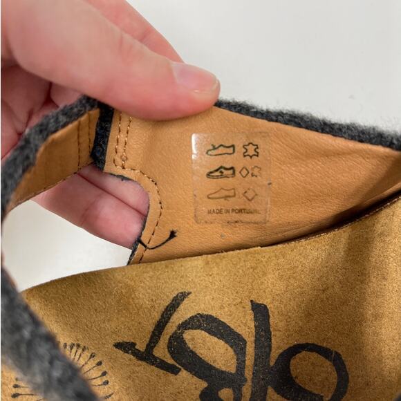 OTBT Prog Mary Jane Felt Wedge Ankle Strap Artsy Travel Comfort Clogs - Size 7 - Picture 8 of 11